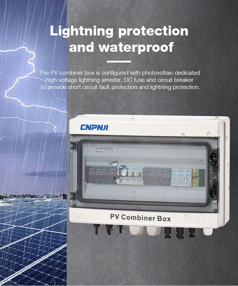 Solar Panel DC Solar Combiner Box 1-32 Strings PV Combiner Box