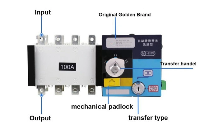 100A 4p Automatic Generator Transfer Switch Electric Schematic