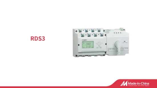 Automatischer Transferschalter der Serie RDS3, motorisierter Umschalter