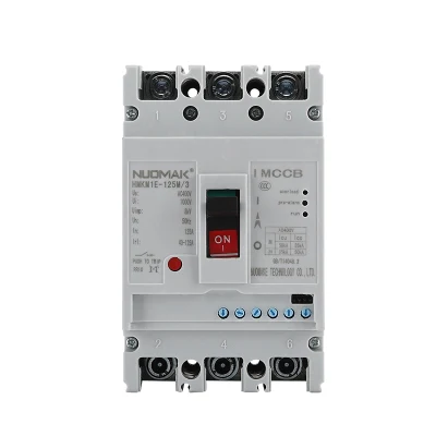 Nuomake 250 m 400 V AC MCCB-Leistungsschalter 16–125 A kompakter DIN-Schienen-Leistungsschalter mit geformtem Gehäuse MCCB