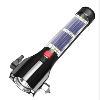 Ultrahelles Werkzeug mit Sicherheitshammer, Solar-Taschenlampe für Auto